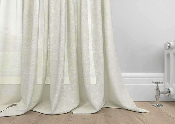 Petra Voile, Simple White - Made to Measure Curtains - Image 6